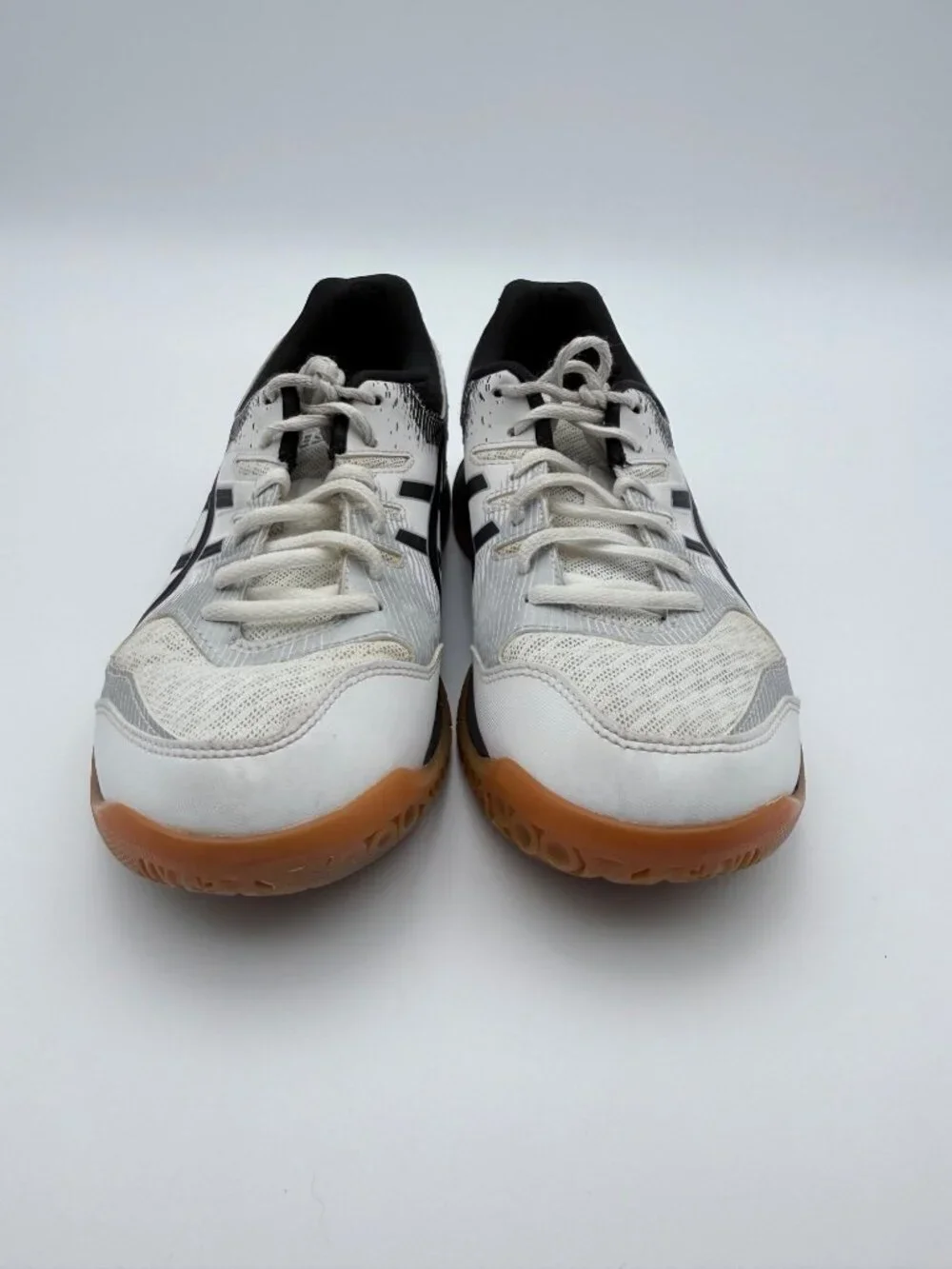 Asics Womens Gel-Rocket 9 Indoor Court Shoes White/Black Sz 9.5 Synthetic Upper